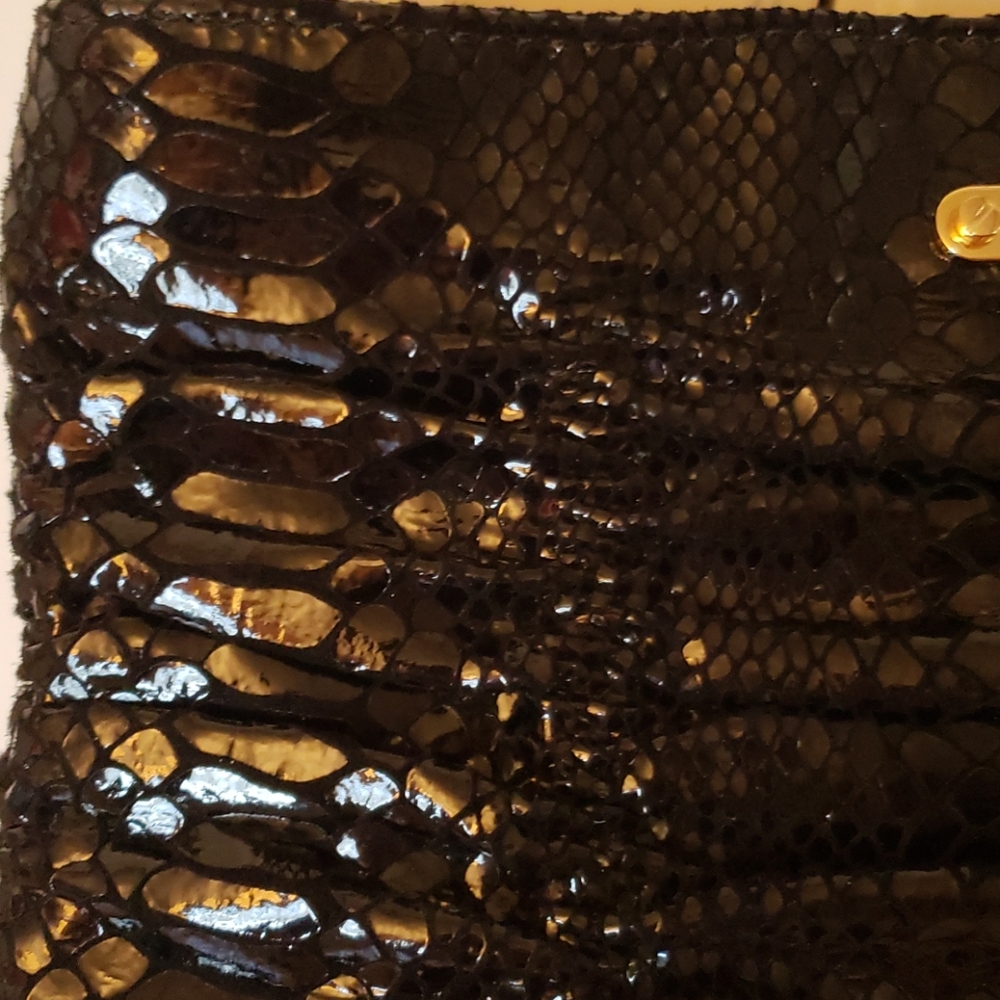 Beautiful Michael Kors Python Crossbody Clutch - image 3